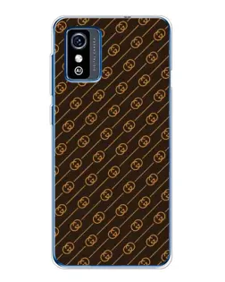 Чехол для ZTE Blade L9 с картинкой «Gucci — золотые диагонали»