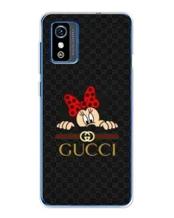 Чехол для ZTE Blade L9 с картинкой «Минни Маус Gucci — черный»
