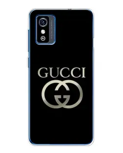 Чохол для ZTE Blade L9 з картинкою «Gucci — золото на чорному»