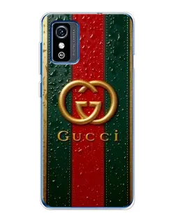 Чохол для ZTE Blade L9 з картинкою «Gucci — фірмова смуга та золото»