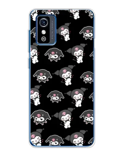 Чехол для ZTE Blade L9 с картинкой «Черный паттерн Kuromi»