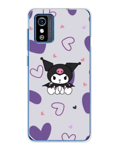 Чехол для ZTE Blade L9 с картинкой «Kuromi и лавандовые сердца»