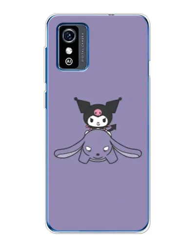 Чехол для ZTE Blade L9 с картинкой «Kuromi на лиловом фоне»