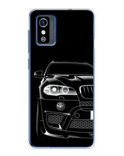 Чехол для ZTE Blade L9 с картинкой «Темный силуэт BMW»