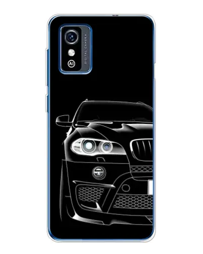 Чехол для ZTE Blade L9 с картинкой «Темный силуэт BMW»