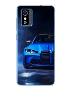 Чехол для ZTE Blade L9 с картинкой «Голубая BMW M4»