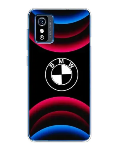 Чехол для ZTE Blade L9 с картинкой «Логотип BMW и неоновые дуги»