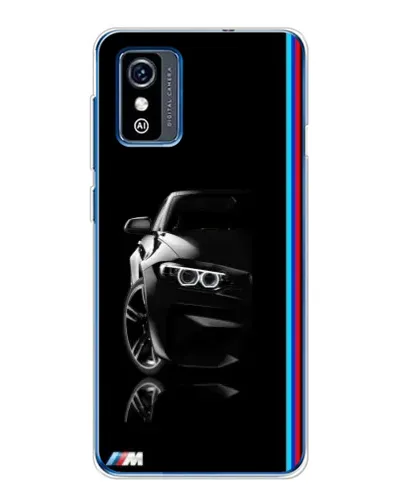 Чехол для ZTE Blade L9 с картинкой «Силуэт BMW в темноте»