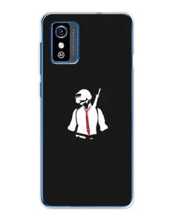 Чехол для ZTE Blade L9 с картинкой «PUBG — силуэт воина»