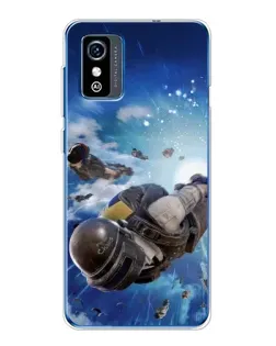 Чехол для ZTE Blade L9 с картинкой «Десант PUBG — прыжок»