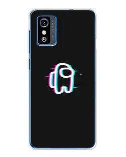 Чехол для ZTE Blade L9 с картинкой «Among Us неон»