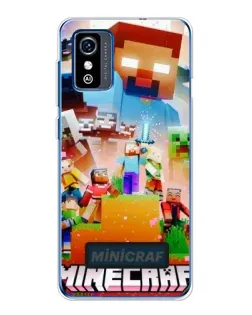 Чехол для ZTE Blade L9 с картинкой «Minecraft герои игры»