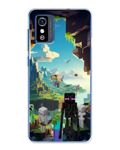 Чехол для ZTE Blade L9 с картинкой «Эндермен в лесу»