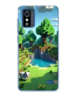 Чехол для ZTE Blade L9 с картинкой «Minecraft летний день»