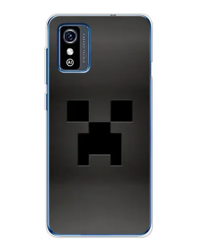 Чехол для ZTE Blade L9 с картинкой «Черный крипер градиент»