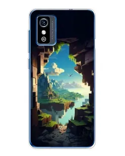 Чехол для ZTE Blade L9 с картинкой «Вид из пещеры»