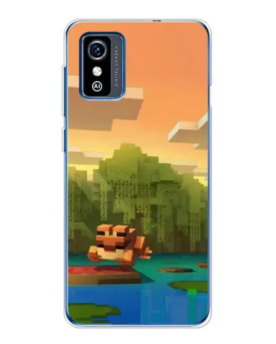 Чехол для ZTE Blade L9 с картинкой «Майнкрафт закат солнца»