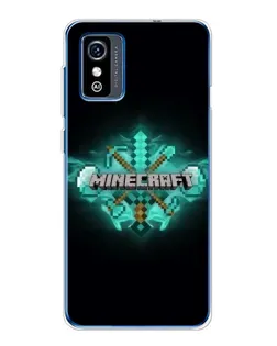Чехол для ZTE Blade L9 с картинкой «Minecraft Diamond лого»