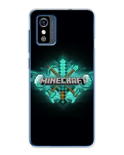 Чехол для ZTE Blade L9 с картинкой «Minecraft Diamond лого»