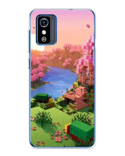 Чехол для ZTE Blade L9 с картинкой «Розовое дерево Minecraft»