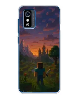 Чехол для ZTE Blade L9 с картинкой «Стив у башни»