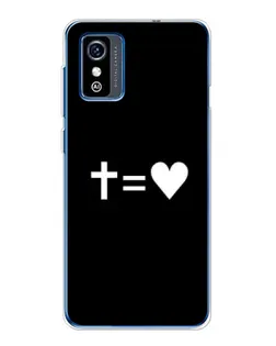 Чохол для ZTE Blade L9 з картинкою «Хрест та Серце»
