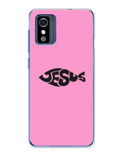 Чохол для ZTE Blade L9 з картинкою «Рожевий символ Jesus»
