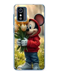 Чохол для ZTE Blade L9 з картинкою «Міккі з тюльпанами» Чохол для ZTE Blade L9 з картинкою «Міккі з тюльпанами»
