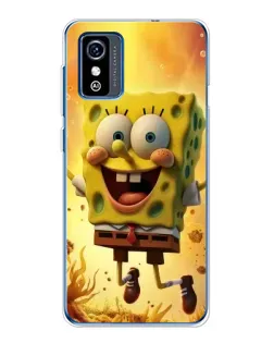 Чехол для ZTE Blade L9 с картинкой «Губка Боб прыгает»