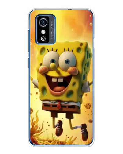 Чехол для ZTE Blade L9 с картинкой «Губка Боб прыгает»