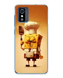 Чехол для ZTE Blade L9 с картинкой «Губка Боб повар»