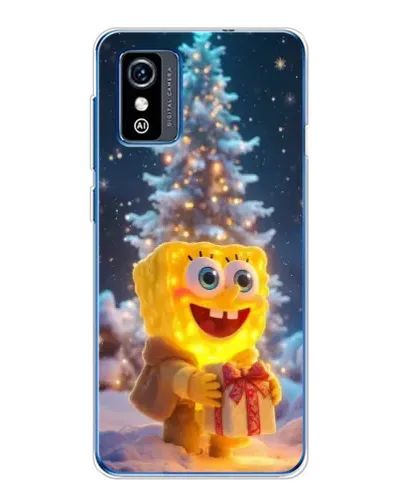 Чехол для ZTE Blade L9 с картинкой «Рождественский Спанч Боб»