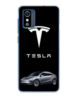 Чехол для ZTE Blade L9 с картинкой «Tesla Model Y»