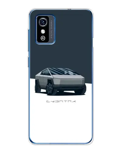 Чехол для ZTE Blade L9 с картинкой «Серебристый Cybertruck Tesla»