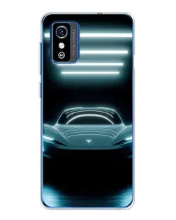 Чехол для ZTE Blade L9 с картинкой «Tesla в неоне»