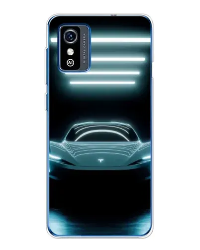 Чехол для ZTE Blade L9 с картинкой «Tesla в неоне»