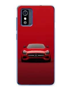 Чехол для ZTE Blade L9 с картинкой «Красный Mercedes AMG»