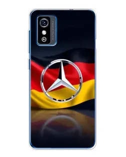 Чехол для ZTE Blade L9 с картинкой «Mercedes — флаг Германии»