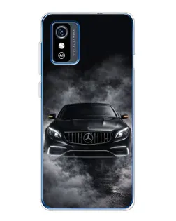Чехол для ZTE Blade L9 с картинкой «Mercedes в дыму»