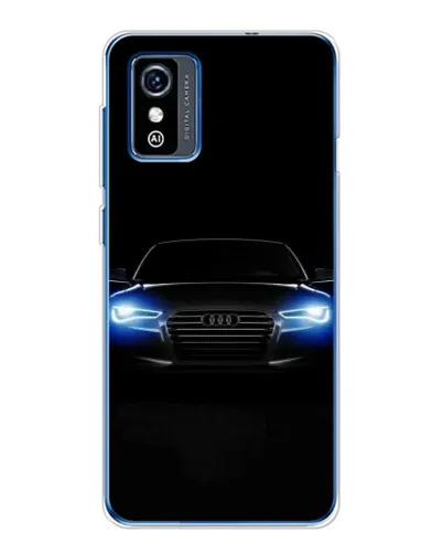 Чехол для ZTE Blade L9 с картинкой «Audi в неоне»