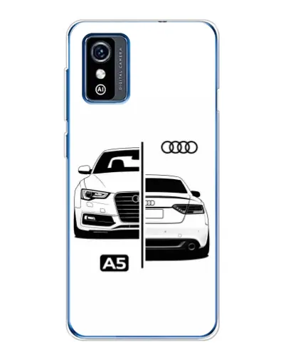 Чехол для ZTE Blade L9 с картинкой «Audi — контрастный дизайн»