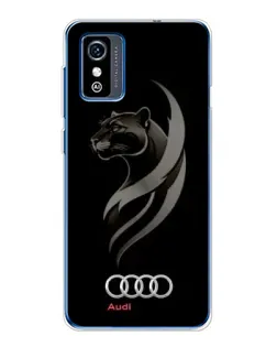 Чехол для ZTE Blade L9 с картинкой «Графика — пантера и Audi»