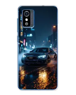 Чехол для ZTE Blade L9 с картинкой «Ночной город и Audi»