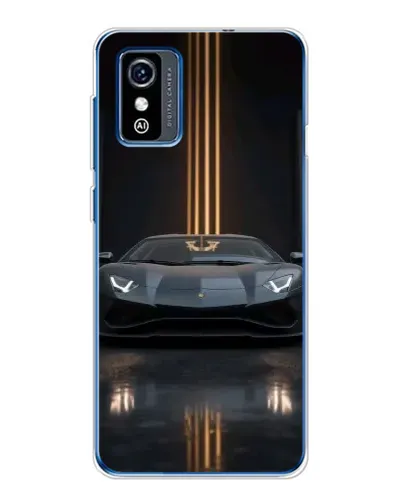 Чехол для ZTE Blade L9 с картинкой «Lamborghini золотые линии»