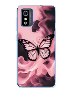 Чохол для ZTE Blade L9 з картинкою «Метелик у диму»