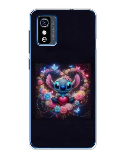 Чехол для ZTE Blade L9 с картинкой «Stitch в цветах»