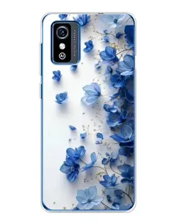 Чехол для ZTE Blade L9 с картинкой «Голубой цветочный каскад» Чехол для ZTE Blade L9 с картинкой «Голубой цветочный каскад»