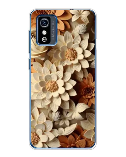 Чехол для ZTE Blade L9 с картинкой «Бежевый флористический декор»