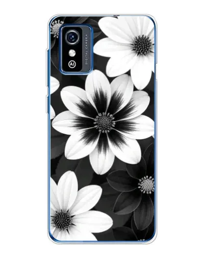Чехол для ZTE Blade L9 с картинкой «Монохромные астры»