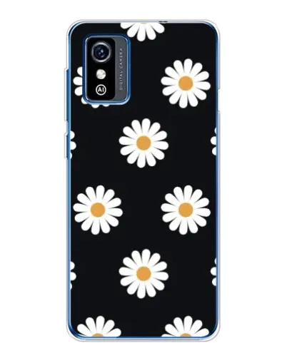 Чехол для ZTE Blade L9 с картинкой «Ромашки на черном»